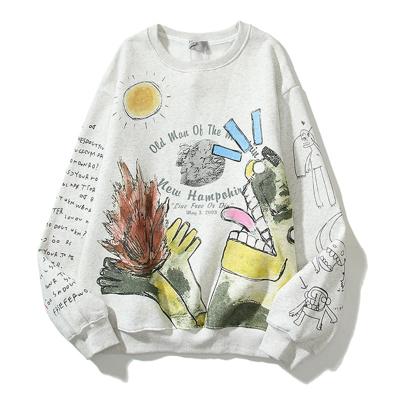 Kanye West Sunday Service Sweatshirt Graffiti Men'S Women'S Hoodie