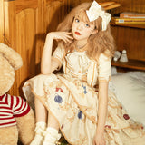 Gothic Lolita Harajuku Style Clothing Lolita Dress College Style Small Skirt Op Three-Stage Spring and Summer Dress