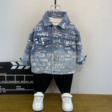 Toddler Boys Jackets Boys' Denim Jacket Spring and Autumn