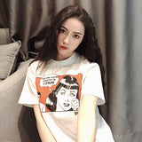 Thrasher T Shirt Summer Flame Loose Painting Printed T-shirt Man