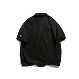 Men T Shitrs Tiger Embroidery Pattern Lapel Polo Shirt