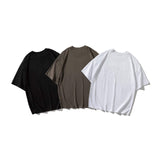 Men T Shirt Summer Casual Tops Men's Clothes Summer Wear Vintage Men's Shorts Casual Drop-Shoulder Printed T-shirt Trendy Men