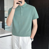 Men Polo Shirts Men's Short-Sleeve Lapel T-shirt