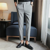Men Trousers Suit Pants Thin Casual Pants