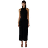 Music Festivals Rave Outfits Dress Sexy Backless Slim Fit Sheath Dress