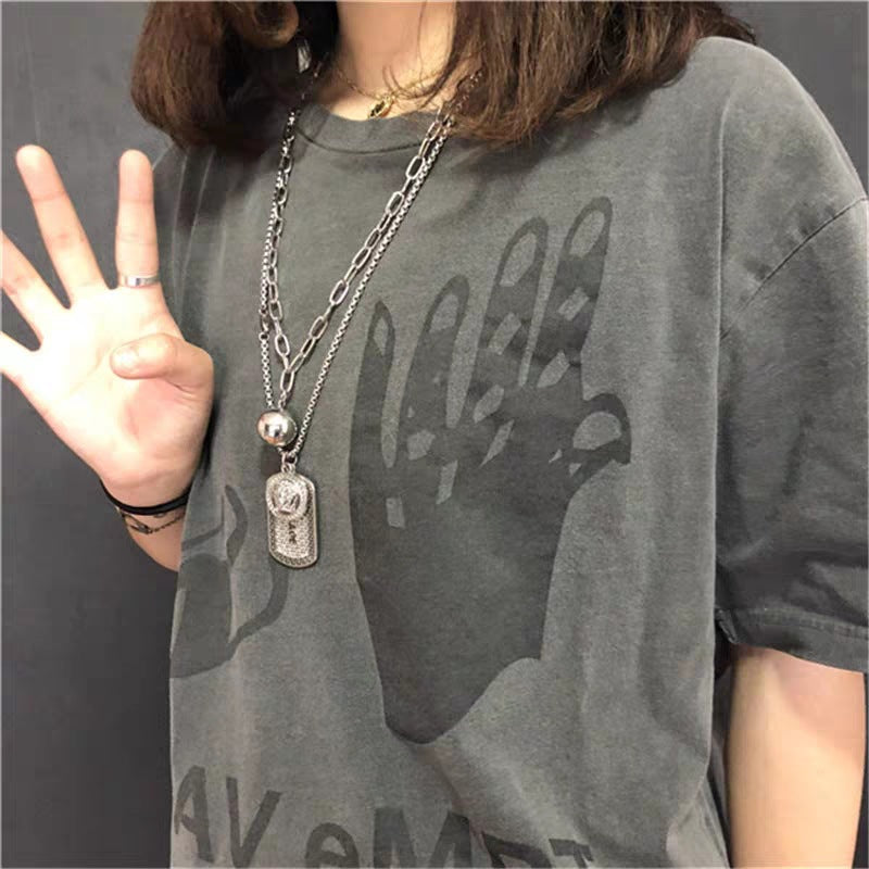 Cavempt Ce Male and Female Couple Short Sleeve