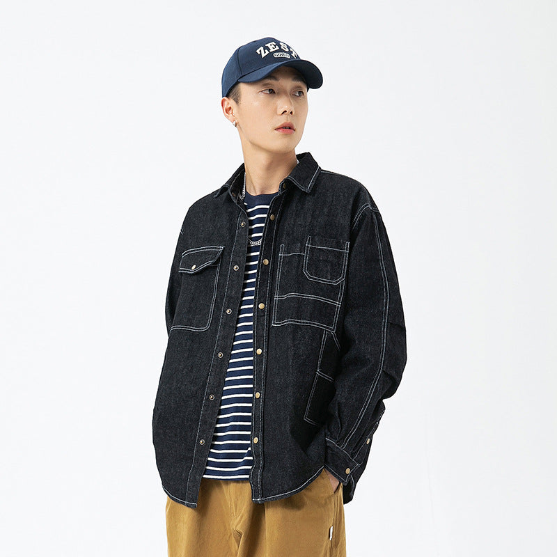 Denim Shirts Washed Do the Old Cowboy Shirt Loose