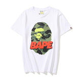 Shark Print T Shirt Summer Pink Letter Print Short-Sleeve T-shirt
