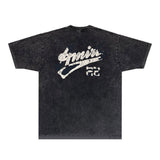 Amiri T Shirt Washed and Worn Retro Short Sleeve T-shirt