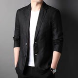 Men Linen Suits Spring and Autumn Linen Blazer