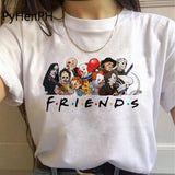 Friends Joey T Shirt Friends T Shirt Six-Person Line Letter Printed Men's and Women's T-shirt