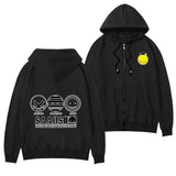 Smiley Face Hoodie Smiley Face Spring and Autumn Hoodie Men's and Women's Casual Clothes Zipper Coat