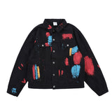 Spray Painted Jacket Men's Spring and Autumn Clothing Leisure Loose Jacket