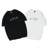 Men T Shirt Summer Casual Tops Men's Clothes Summer Wear Vintage Men's round Neck Short Sleeve Casual Loose Letter Printed T-shirt