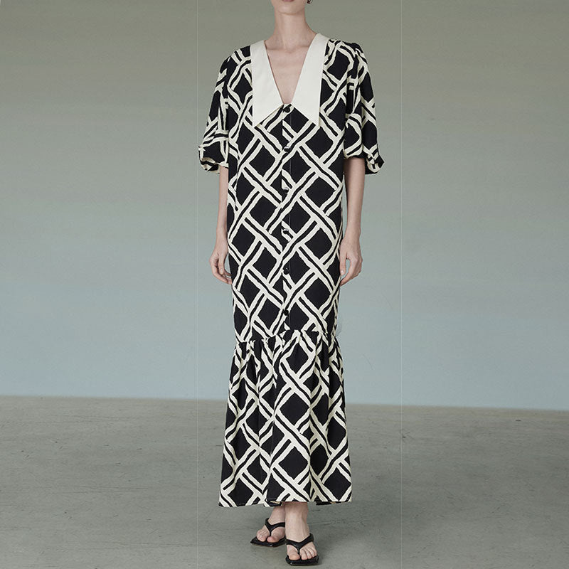 Black and White Dress Black and White Plaid Dress