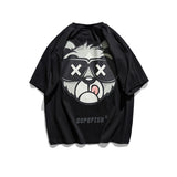 Cartoon Bear Couple Short Sleeve T-shirt Men 'S Summer Loose Round Neck Half Sleeve Student Casual