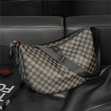 Lulu Belt Bags Check Pattern Shoulder Bag Men's Casual Bag