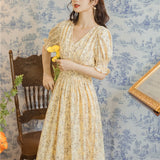 Women cottagecore Dress Summer Gentle
