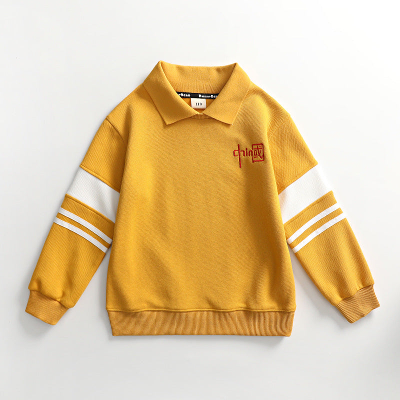 Children Hoodie Sweatshirts Sweater Children Lapel Autumn Sweater