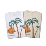 Men T Shitrs Hawaiian Coconut Print T-shirt