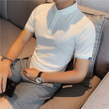 Men Polo Shirts Embroidered T-shirt Slim Lapel