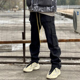 Rhude Pant Breasted Trousers for Men and Women Straight Cargo Pants