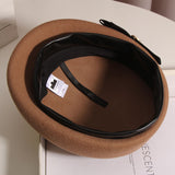 Kentucky Derby Hats Female Autumn and Winter Woolen Beret