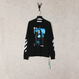 Off White Sweatshirts Long Sleeve round Neck Neck Sweater Autumn and Winter Pattern Series round Neck Pullover Long Sleeve