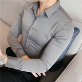 Men's Shirts Embroidered Textured Shirt