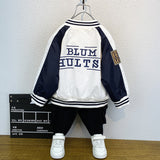 Toddler Boys Jackets Boys' Coat Spring and Autumn Children's Baseball Uniform