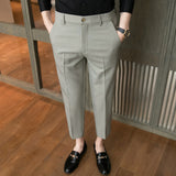 Men Trousers Minimalist Thin Casual Pants