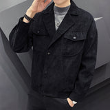 Men's Shirts Lapel Corduroy Leisure Suit Coat Jacket