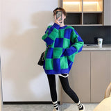 Preppy Aestitic Outfits Round Neck Sweater