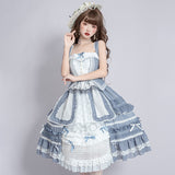 Gothic Lolita Harajuku Style Clothing Lolita Dress Original Pastoral Style Summer Light Lo Small Skirt JSK