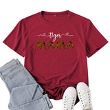 Boy Mama T Shirt Leopard Mama Letter Print T-shirt