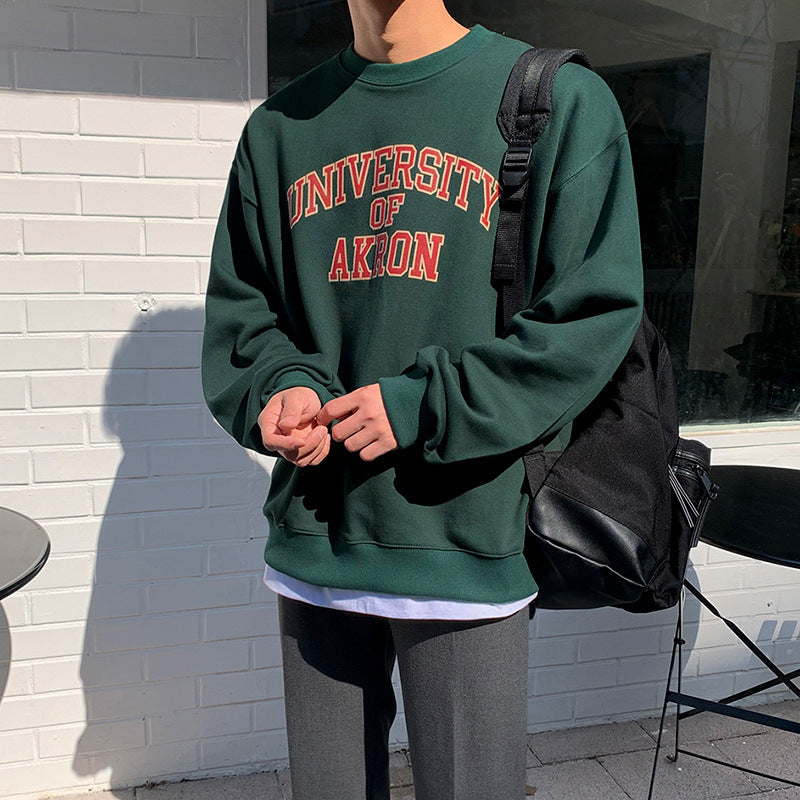 Diana Harvard Sweatshirt Spring Letter Printed Crew Neck Top