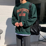 Diana Harvard Sweatshirt Spring Letter Printed Crew Neck Top