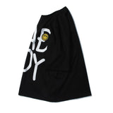 Men's T Shirt Summer Casual Tops Smiley Face Letter Print Short-Sleeve T-shirt Men's Half Sleeve Trendy Loose Half Sleeve