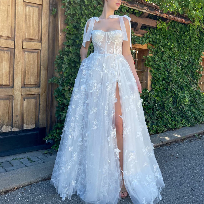 Mariah Carey Dress Sexy Lacing Suspender Skirt Backless Dress Embroidered Butterfly