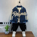 Toddler Boys Jackets Boy's Autumn Coat Baseball Uniform Baby