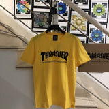 Thrasher T Shirt Thrasher Flame Loose Short Sleeve Fall Winter Couples