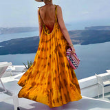 Women Bohemian Dress Summer Printed Casual Loose Dress for Women