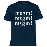 Msgn T Shirt round Neck Cotton Couple Wear