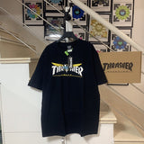 Thrasher T Shirt Thrasher Joint Venture Flame Loose Short Sleeve Autumn Winter Couple
