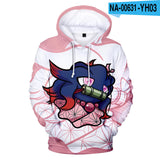 Men and Women Pokemon Pikachu Coat Autumn Winter Sweater Digital Printing 3D Hooded Long Sleeve