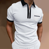 Polo Shirts Slim Fit Pocket Men's T-shirt