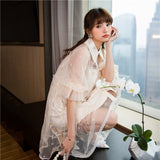 Fairy Dress Summer Niche Women's Clothing Pure Desire Style Puff Sleeve Shirt Dress Embroidery