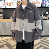 Corduroy Patch Jacket Coat Jacket Men's Spring and Autumn