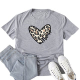 Boy Mama T Shirt Leopard Print Love Mama Printed T-shirt