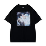 Revenge T Shirt Revenge Paradise Print Short Sleeve High Street Men and Women BF Loose Fog Couple Hip Hop T-shirt